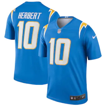 mens nike justin herbert powder blue los angeles chargers l